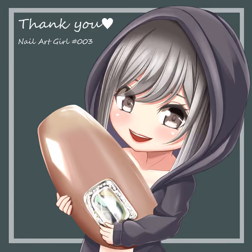 Nail Art Girl #003mini