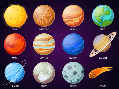Nine planets