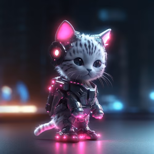 Little CyberPunk Cat #070