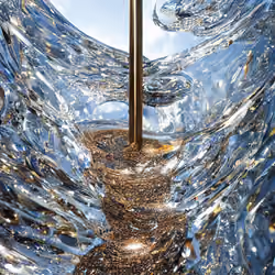AI reimaining of Holon Sculpture Garden