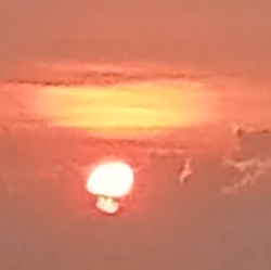 sunset orange clouds