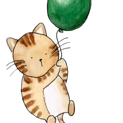 Cat & Baloon 