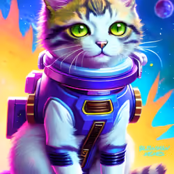 Saturn Space Cat