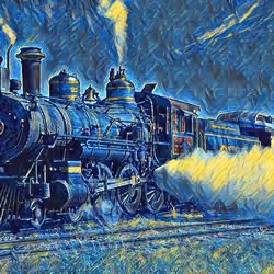 Old steam train