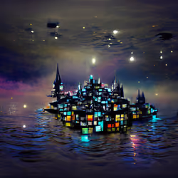 Fancy floating resort