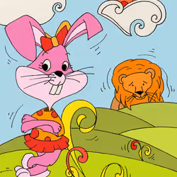 Rabbit and Lion - Animals
