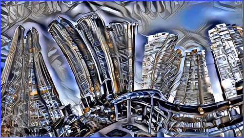 High Tech Hong Kong Skycrapers