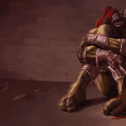 he's exhausted Raphael