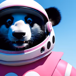 Astronaut Ovog Pink Portrait