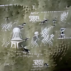 Metaverse NFT - Alien Warli Art