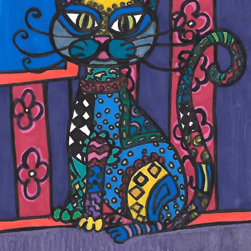 ACA001-Psychedelic_Cat
