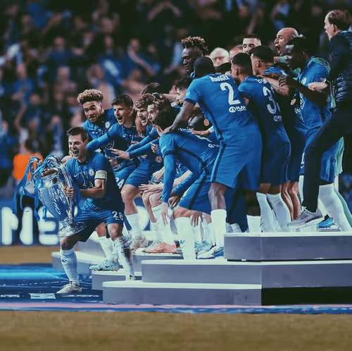 Chelsea Win Champions League 2020 2021-Logo