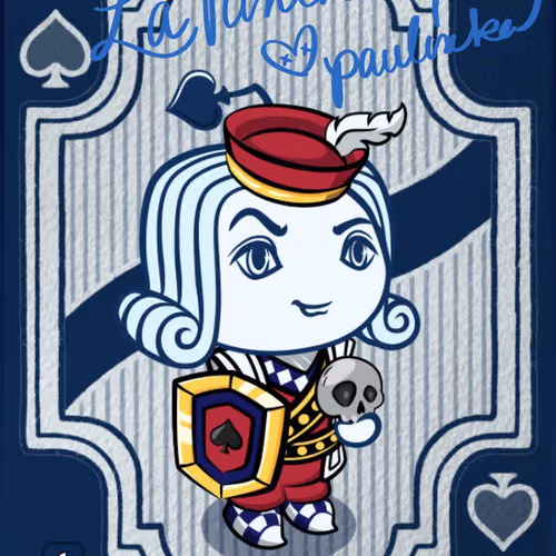 Jack of Spades #420 (signed by @heypaulinka)💛