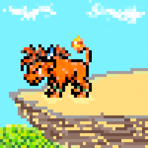 Red XIII pixelised
