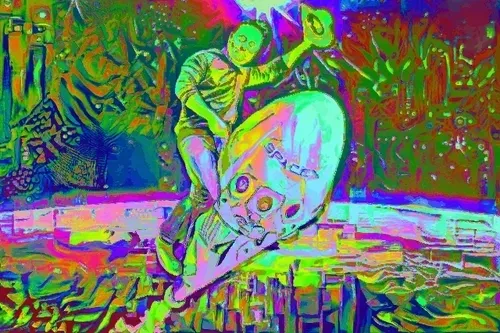 Trippy Elon Rocketman