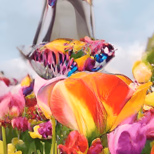 Windmill & Tulip - Holland
