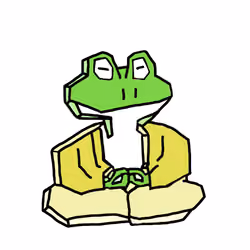 #000 Frog doing zazen