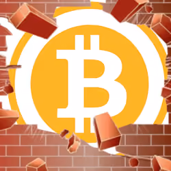 Bitcoin smashing through walls