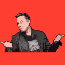 Elon Musk Pixelated