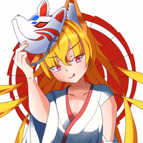 Original character　Fox Kine-chan #7 white