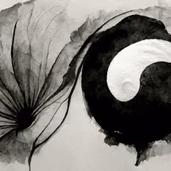 Crypto Sumie (India-ink drawing) #006
