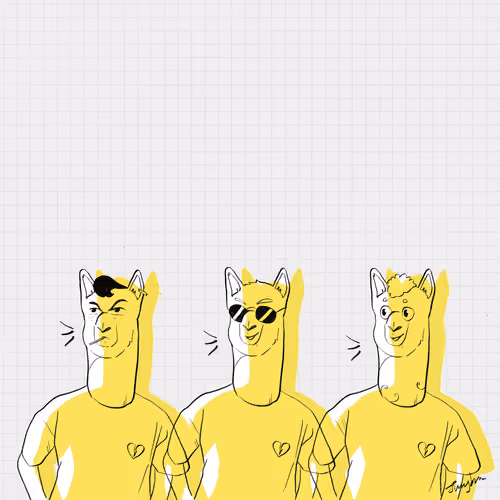 Alpacas in men's room