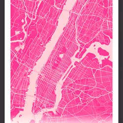 Manhattan New York Pink Shade