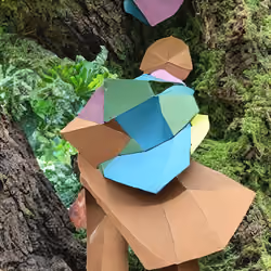AI reimaining of a "Reading" sculpture
