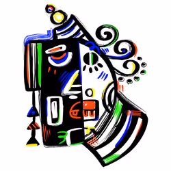 Modern abstract people #3