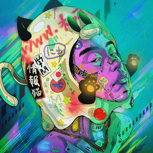 Yokai Cat "Tokyo-Kurosawa"
