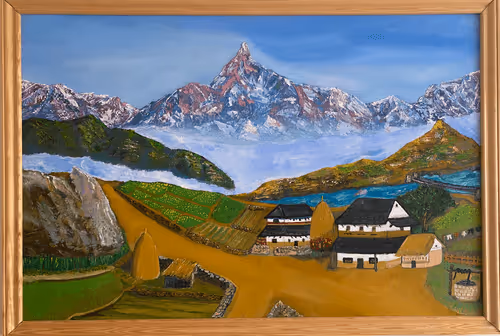 A view of the mountains