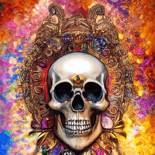 Skull Mosaic #182
