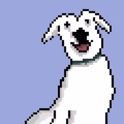 #006 - Milka dog smiling