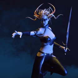 3DFF NFT G8F Taryn KnightPriestess H2Flamus-01B