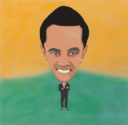 Grinning Confidence - Barack Obama