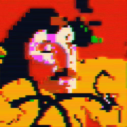 Pixels #762_ART Series. Rethinking Paul Gauguin Self-Portrait