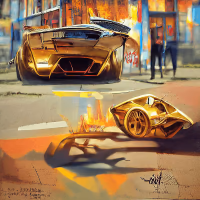 Golden Lambo Of Dignity