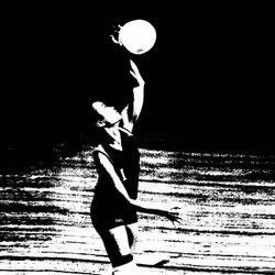 Silho #6 - Laura Playing Volleyball