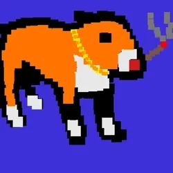 Bull terrier walking with cigar gif