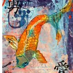 orange koi