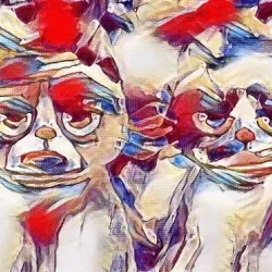 Creepy Cats Watercolor