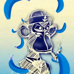 Bored Ape#27 Blue Bananas
