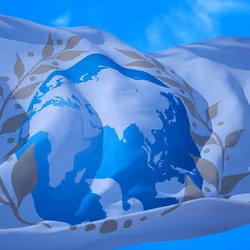 Flag with quote