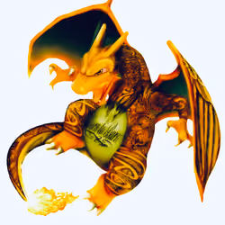 Fully Tattoo'd Charizard