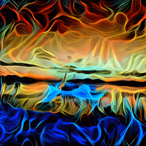 Abstract - Sailing loch lomond under an electric sky 1/1