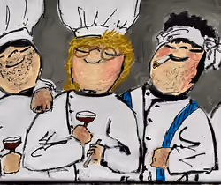 Michelin Chef Group Selfie