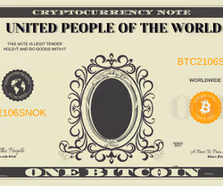 One BITCOIN Note # 21