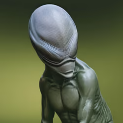 alien see the earth
