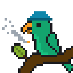 Smoker crazy parrot)