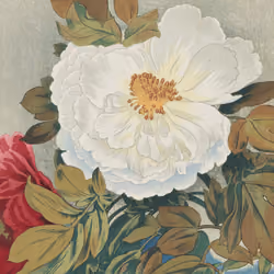 1924Peonies,brown variant